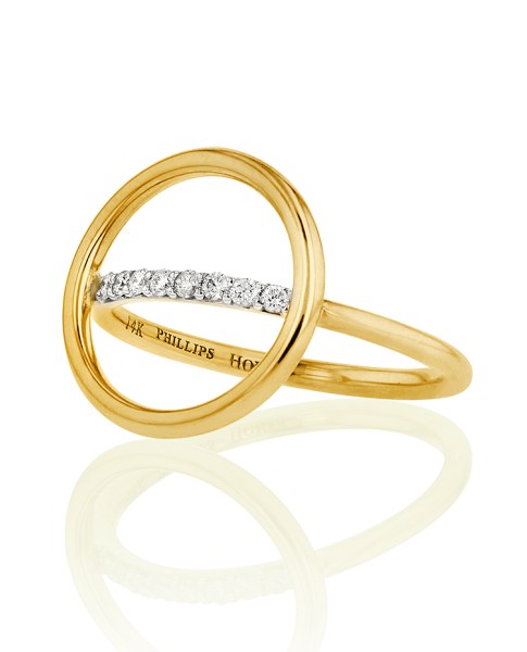 Yellow Gold Affair Halo Ring