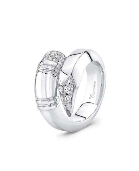 TZURI White Gold Large Signature Ring
