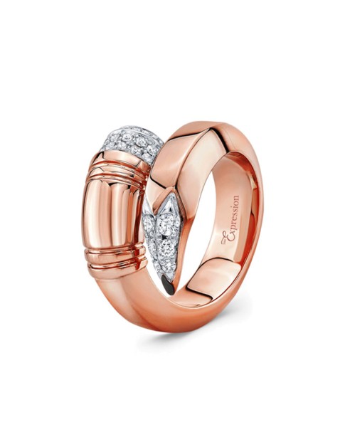 TZURI Rose Gold Large Signature Ring