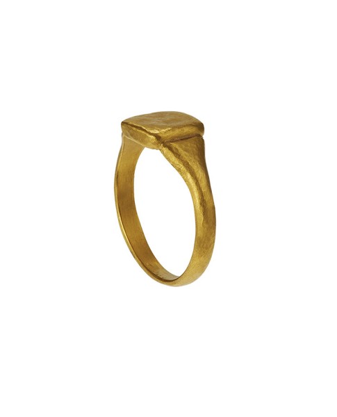 Yossi Harari Jewelry Roxanne 24k Gold Mica Ring Size 6
