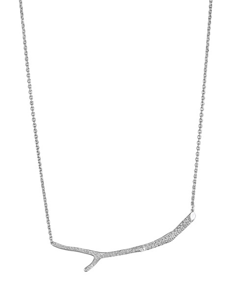 18K Gold Wonderland Twig and Diamond Necklace