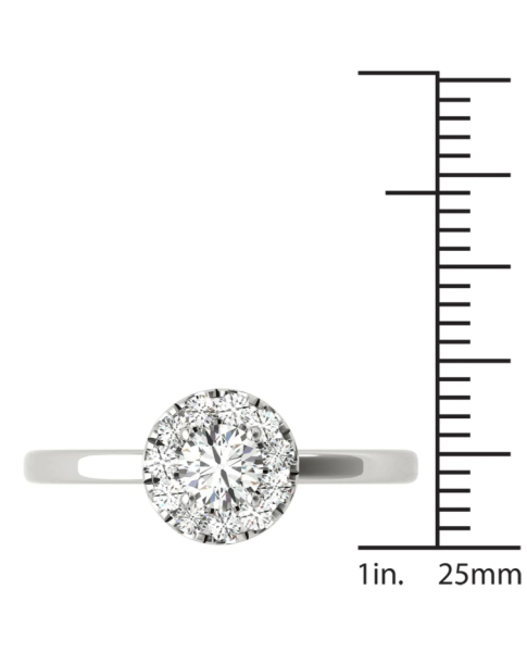 Halo Natural Diamond Ring
