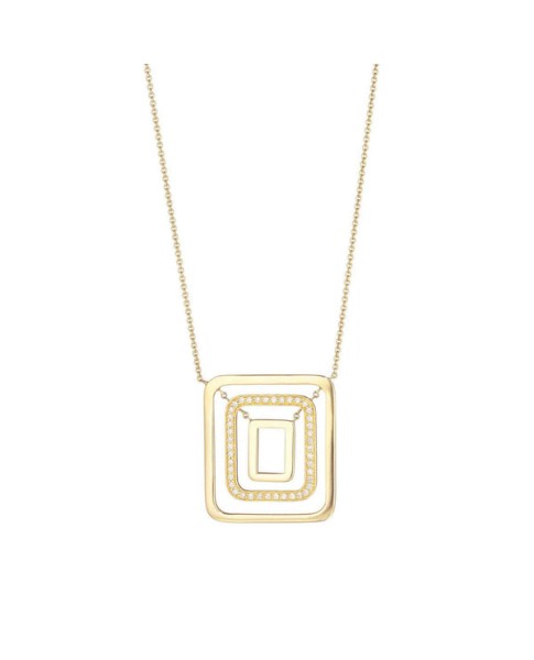 Piece Square Swing Necklace - Medium