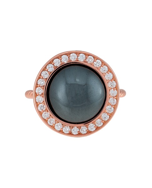 Misahara Stena Ring (Hematite) 18k Rose Gold Ring