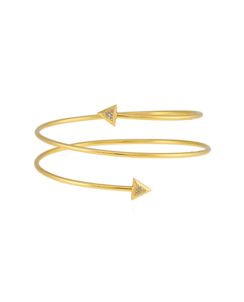 Misahara Unity One Double Coil  18k Yellow Gold Bracelet
