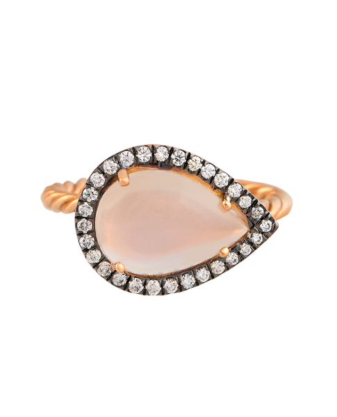 Time Compassionate Eye Rose Gold Ring