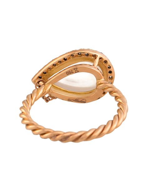 Time Compassionate Eye Rose Gold Ring
