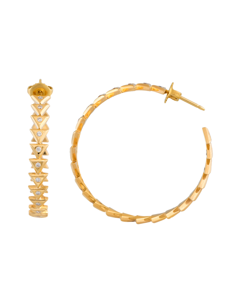 Unity Eternity Yellow Gold Earrings