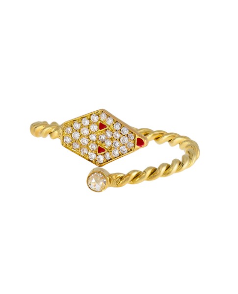 Misahara Drina Coil 18k Yellow Gold Ring