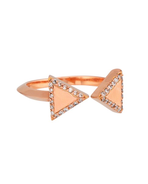 Misahara Unity Two 18k Rose Gold Ring