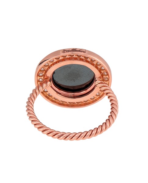 Misahara Stena Ring (Hematite) 18k Rose Gold Ring
