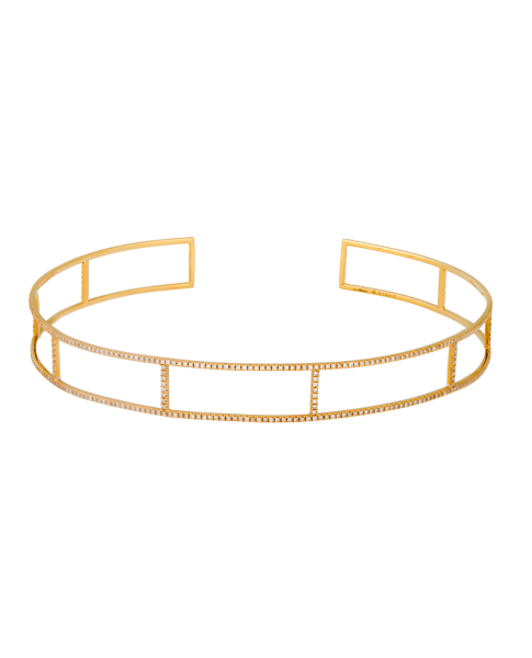 Adriatic Yellow Gold Koral Neck Cuff