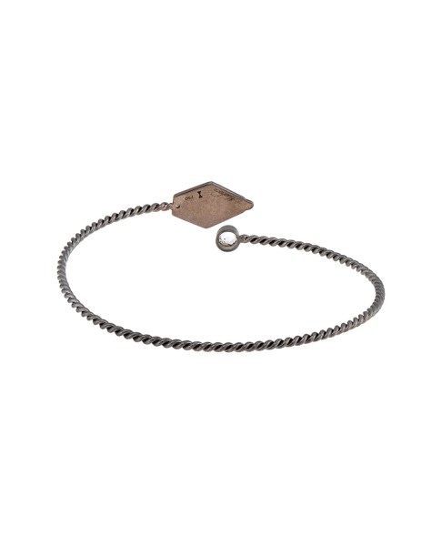 Misahara Drina Coil Bracelet 18k Oxidized White Gold Bracelet
