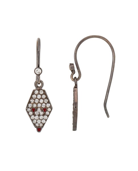 Misahara Drina Dew Earrings 18k Oxidized White Gold Earrings