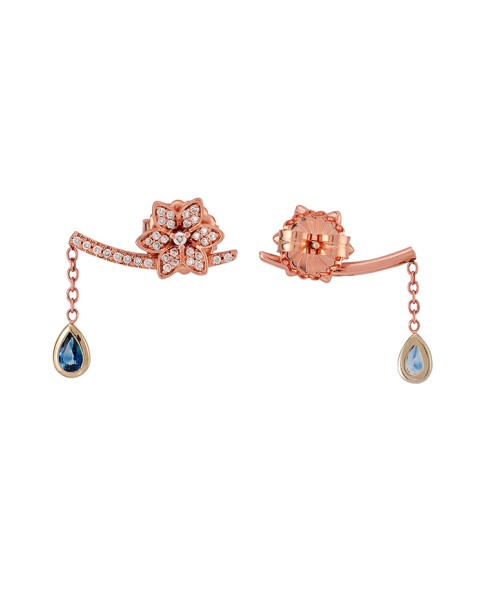 Misahara Watering Willow 18k Rose Gold Earrings