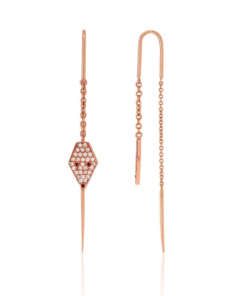 Misahara Drina Flow Earrings 18k Rose Gold Earrings
