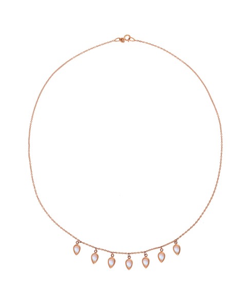 Misahara Waterfall 18k Rose Gold Necklace