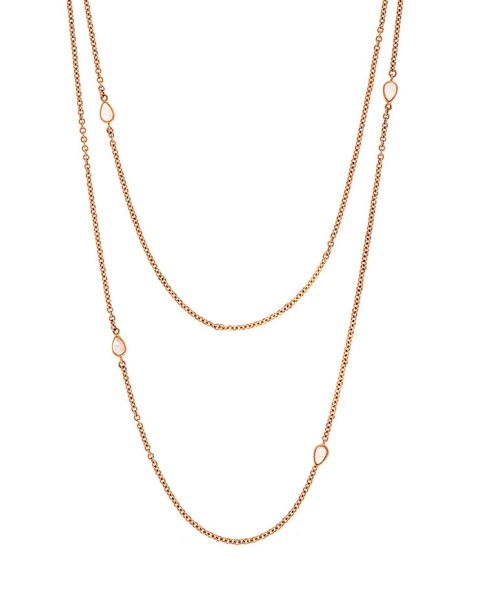 Misahara Water Splash 18k Rose Gold Necklace