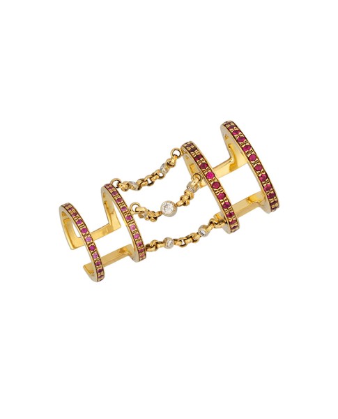 Misahara Koral Korali 18k Yellow Gold Ring