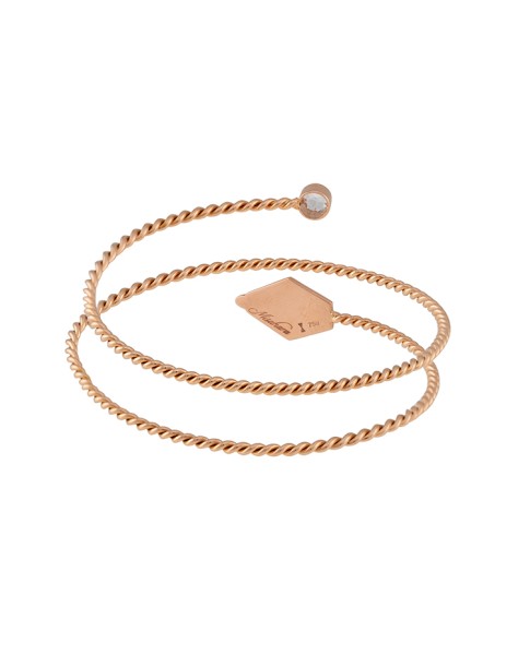 Misahara Drina Double Coil Bracelet 18k Rose Gold Bracelet