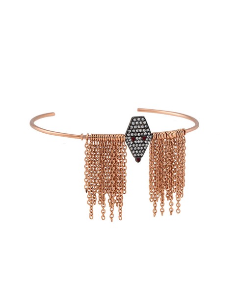 Misahara Drina Waterfall Bracelet 18k Rose & White Gold Bracelet