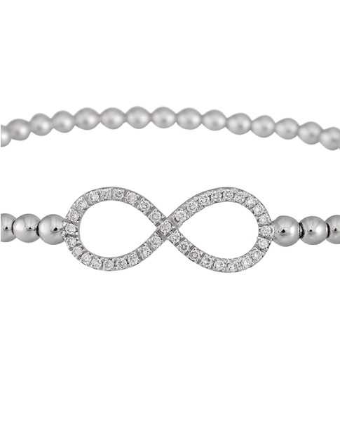 Dainty Collection 18k White Gold Diamonds Bracelet