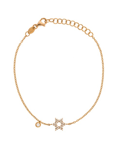 Dainty Collection 18k Rose Gold Diamonds Bracelet