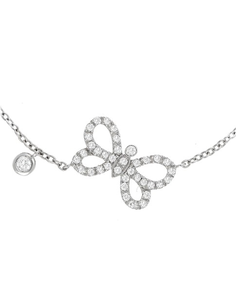 Dainty Collection 18k White Gold Diamonds Bracelet