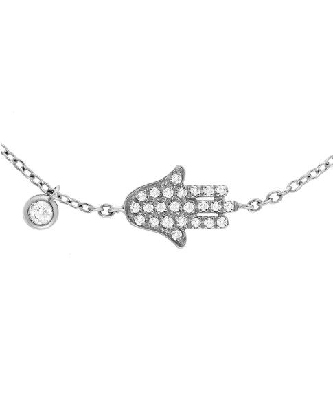 Dainty Collection 18k White Gold Diamonds Bracelet
