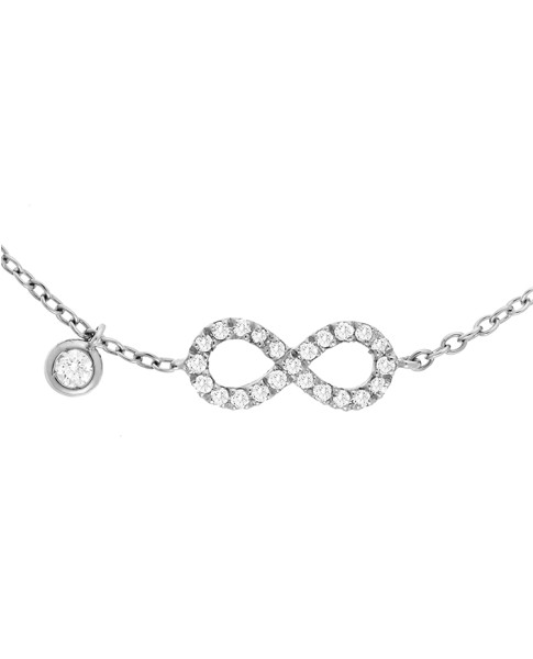 Dainty Collection 18k White Gold Diamonds Bracelet