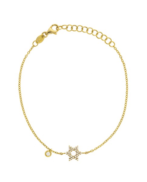 Dainty Collection 18k Yellow Gold Diamonds Bracelet