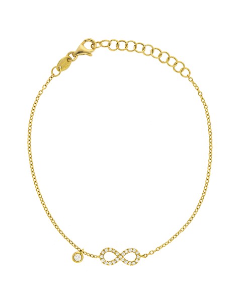 Dainty Collection 18k Yellow Gold Diamonds Bracelet