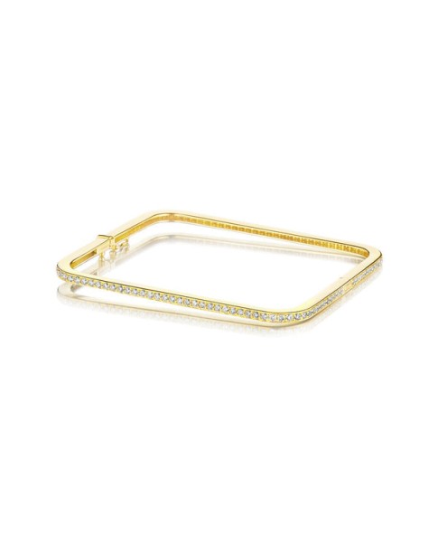 Piece Square Diamond Eternity Bangle