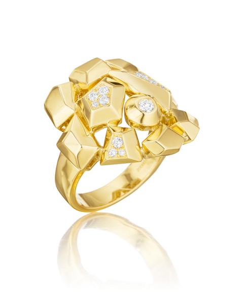 Mimi So Jackson Diamond Cluster Ring Size 6