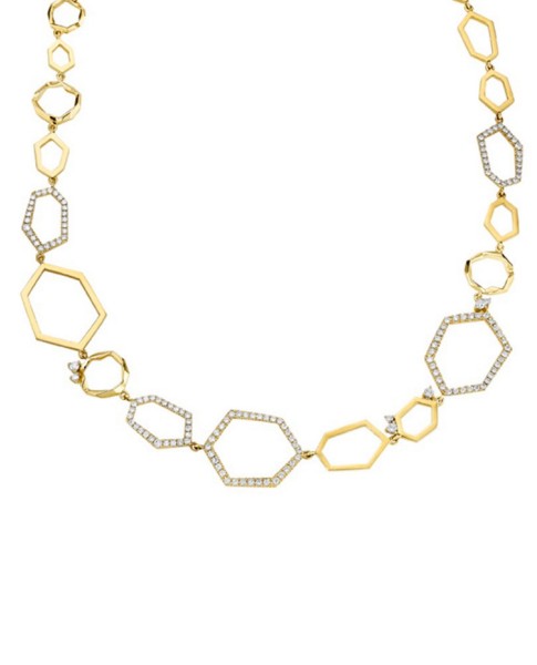 Mimi So Jackson 18k Yellow Gold With Pave Diamonds, 18" Necklace