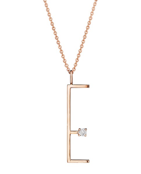 Mimi So Type Letter "E" Pendant