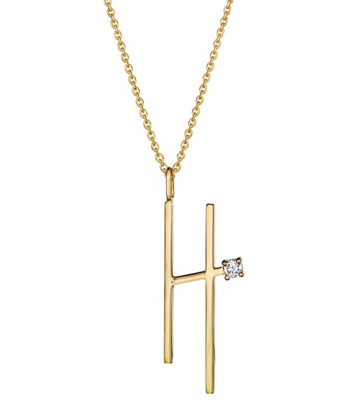 Mimi So Type Letter "H" Pendant
