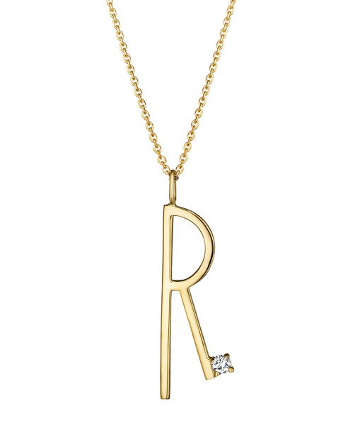 Mimi So Type Letter "R" Pendant