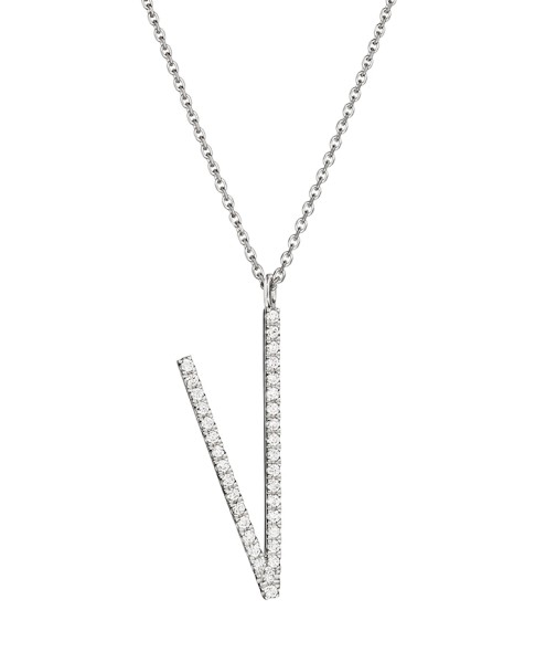 Mimi So Type Letter "V" Pendant