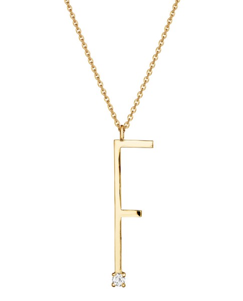 Mimi So Type Letter "F" Pendant