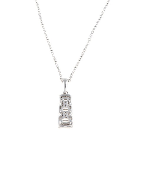 Mosaic Collection 18K White Gold Diamonds Necklace