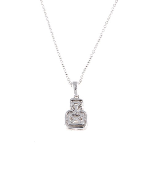 Mosaic Collection 18K White Gold Diamonds Necklace