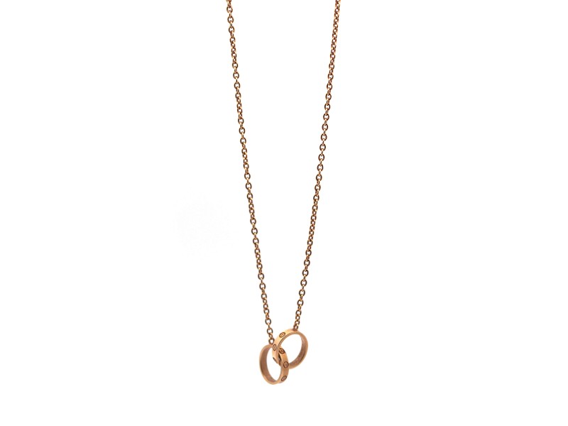 Cartier Yellow Gold Interlocking Love Necklace Cartier Buy at TrueFacet