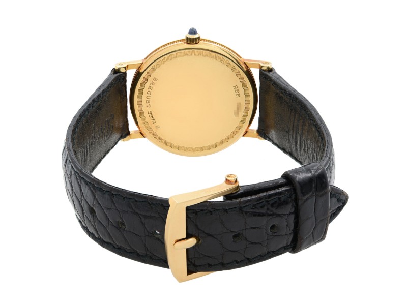 Breguet Classique 33 Mm 18k Yellow Gold Silver Dial Mens Hand wind Watch 3500 Breguet Buy at TrueFacet