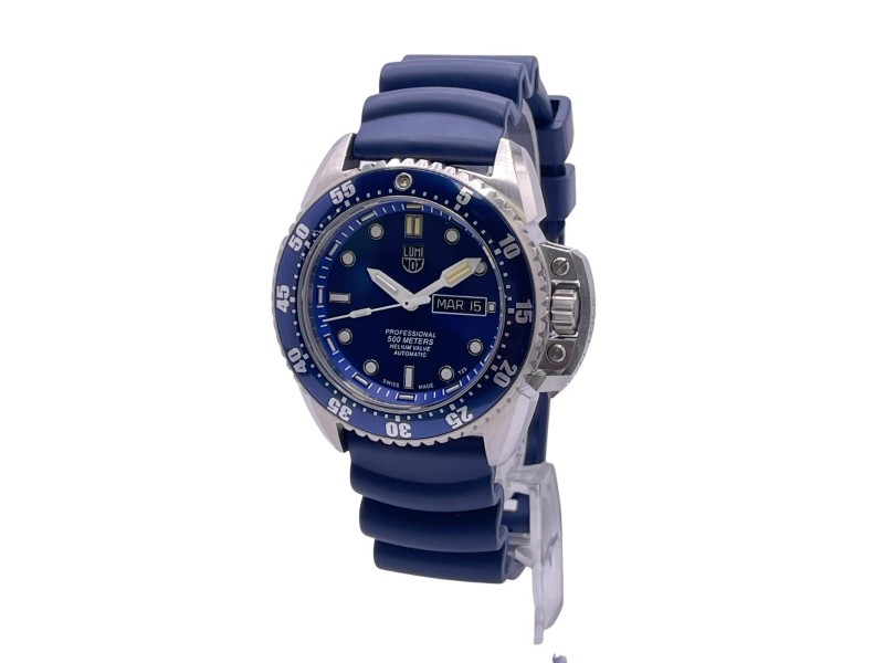 Luminox Deep Dive Scott Cassell 44mm Steel Blue Dial Automatic Men Watch Luminox Buy at TrueFacet