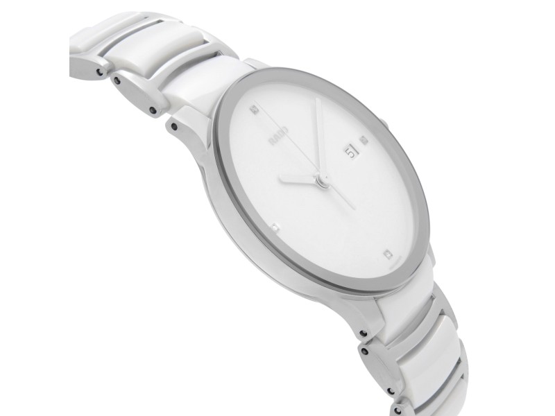Rado Centrix Jubile Steel Ceramic White Dial Quartz Mens Watch R30927722 Rado Buy at TrueFacet
