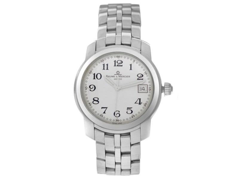 Baume Mercier Capeland MV045214 Stainless Steel Date Quartz 37MM Watch Baume Mercier Buy at TrueFacet