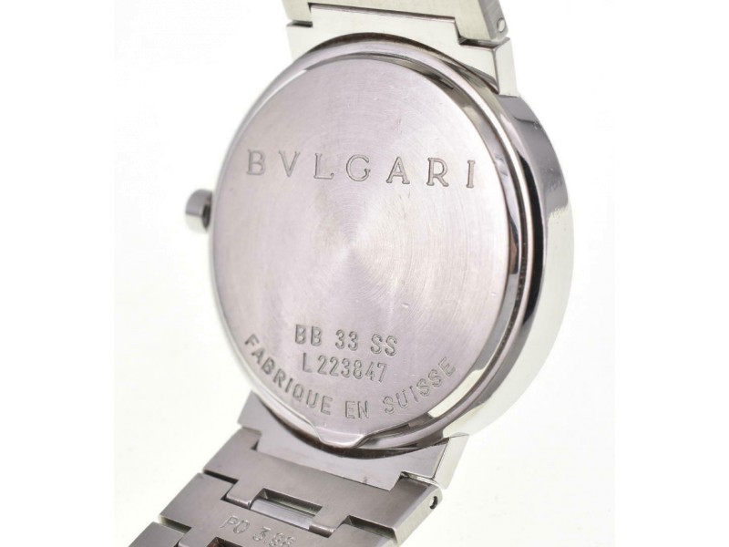 BVLGARI Bulgari Bulgari BB33SS Stainless Steel Quartz Watch LXGJHW 385 Bulgari Buy at TrueFacet
