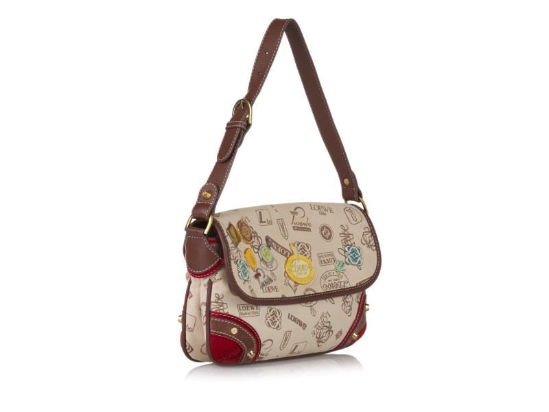 Loewe 160th Anniversary Canvas Shoulder Bag