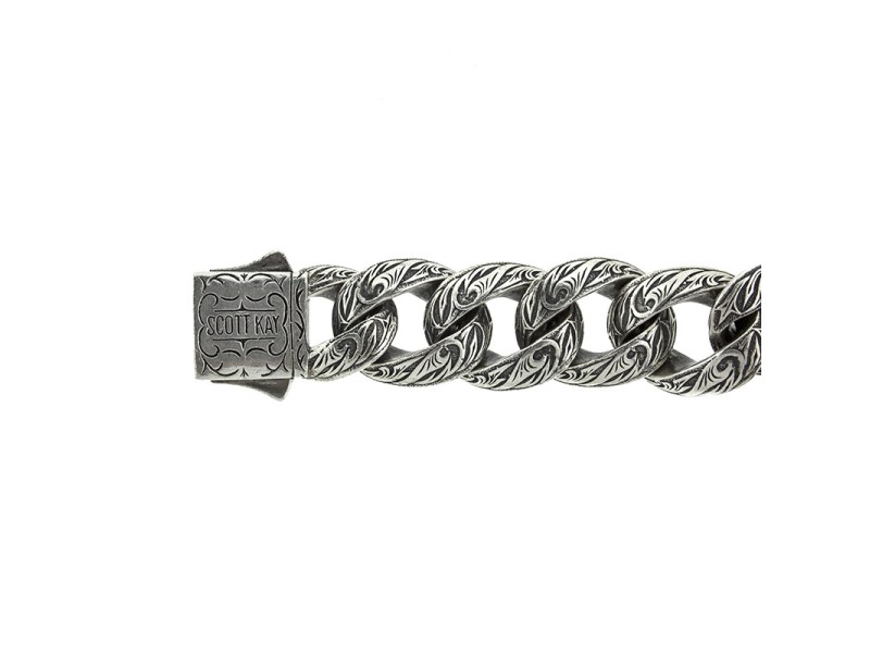 Scott Kay Sterling Silver and 18k Yellow Gold Link Bracelet Scott Kay Buy at TrueFacet
